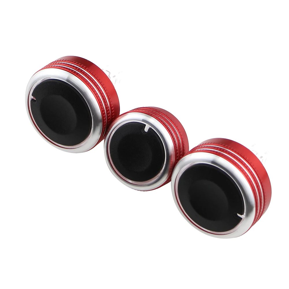 3pcs מיזוג אוויר בקרת חום מתג כפתור ac עבור ניסן טידה nv200 livina geniss רכב אביזרים