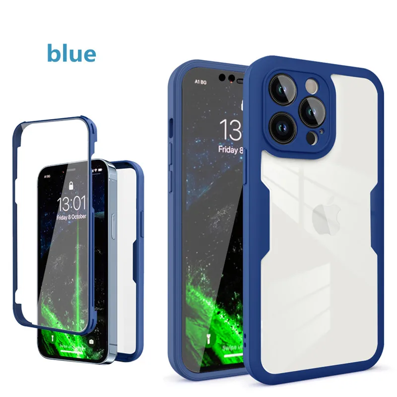 Étui de protection complet de luxe 360 pour IPhone 14 13 12 11 Pro