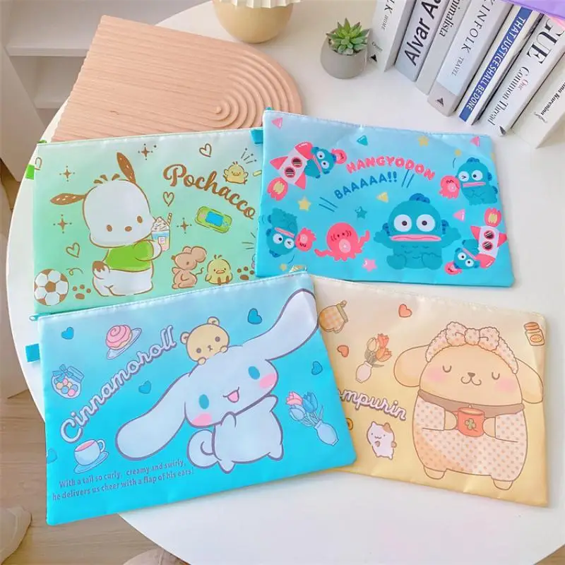 

Kawaii Sanrio аниме ролевой файл карман милый Hello Kitty Cinnamoroll My Melody Портативная сумка для хранения книг Оригинальные подарки для девочек