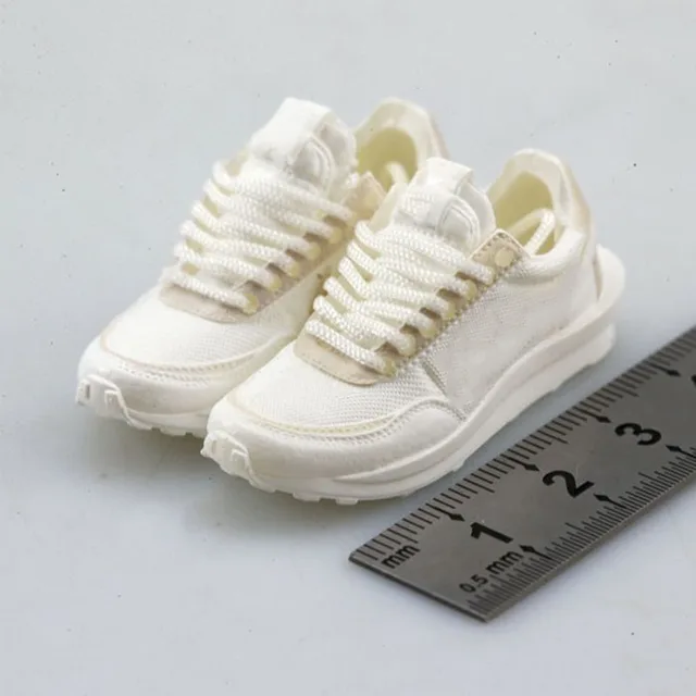 1/6 Scale Female/Male Figure Accessory Mini Shoes Classic Canvas Sports Casual Sneakers Hollow Inside Model for 12 inches Body 1