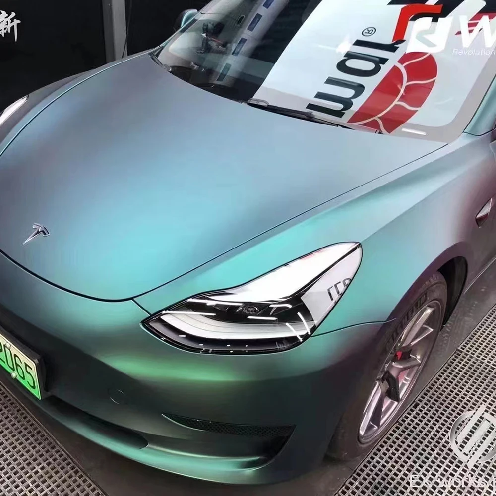 

Wrapmaster Ultra Matte Metallic Magic Green Vehicle Wraps Car Vinyl wrapping film