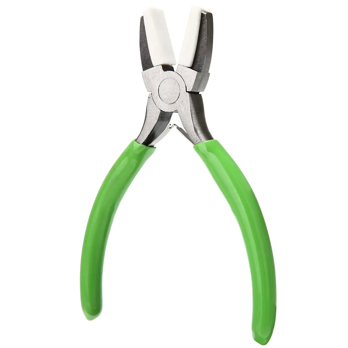 

B50 Flat Plastic Jaws Pliers 5.3Inch Carbon Steel Plastic Jaw Flat Nose Pliers For Jewelry Making Eyeglass Bead Wire Work