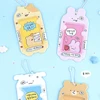 1Pcs Cute Photocard Holder Keychain, Photo Frame ID Badge Holder PVC Cartoon Animal Photo Card Holder 4