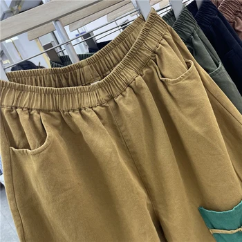 Damskie Bawełniane Spodnie Jeansowe Harem 3