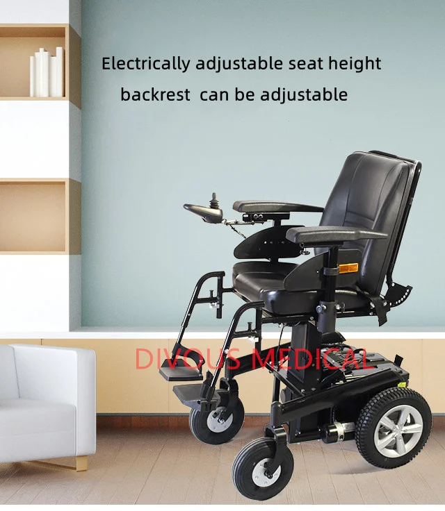 Hot sale Power Lift Up Seat wheelchair Motorized Wheelchair Electric Power Wheelchair for disable