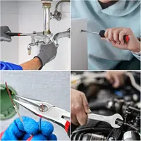 Набор инструментов из 799 шт., набор инструментов для домашнего ремонта с чехлом на тележке, механические ключи, торцевые ручные инструменты для ежедневного использования, ремонт дома, работы — изображение 6