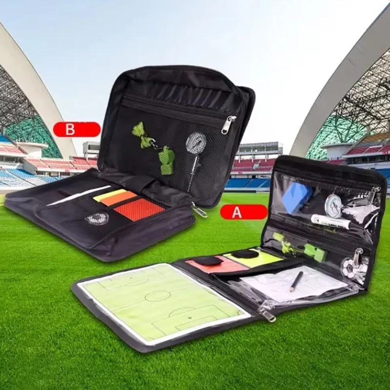 Football Referee Bag Set Professional Soccer Wallet For Referee Equipment Portable Sports Football Match Kit Accessories