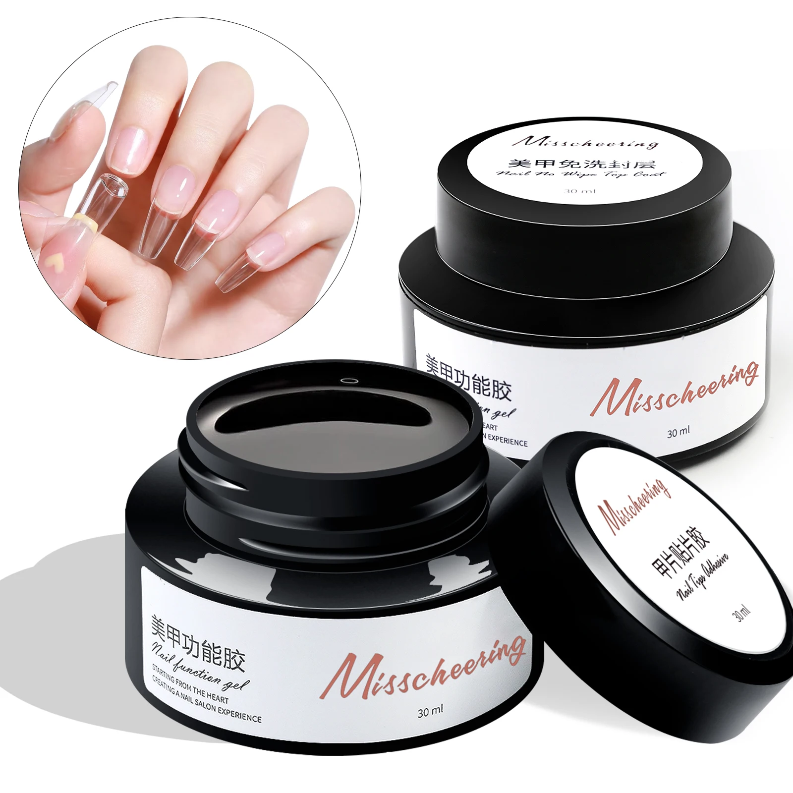 Clear Building Diamond Nail Gel Nail Polish for Strengthener Gel Extension Base/Top Coat Soak Off UV LED 30ml/Jar gel nail polish gel nail art set gel nail varnish