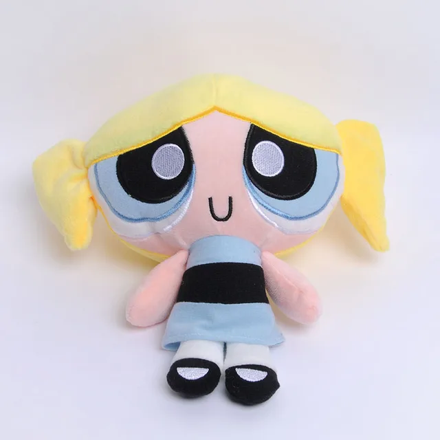 Powerpuff Girls Plush Toys Cute Blossom Buttercup Bubbles Stuffed Dolls Gifts For Children - 9 Inch