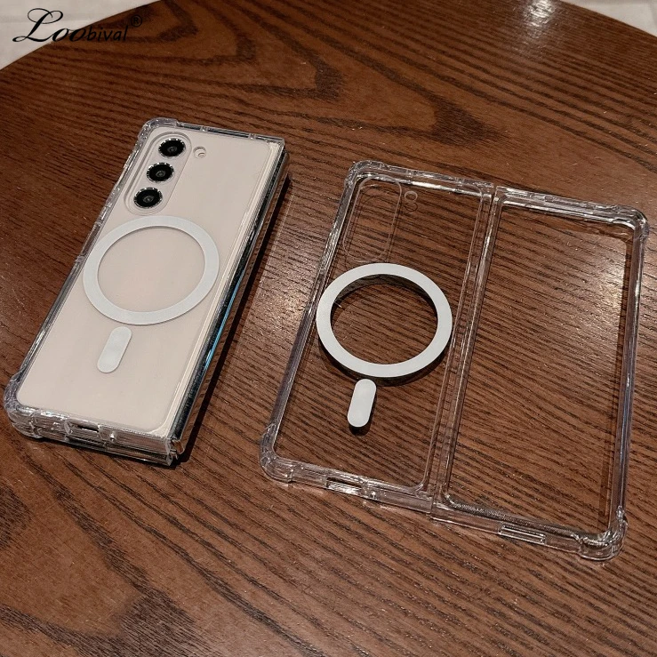 Transparent Magnetic Shockproof Case For Samsung Galaxy Z Fold_voghion.com