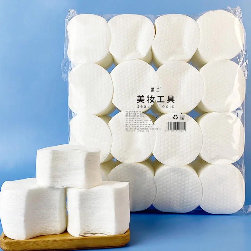 Cotton Makeup Remover Pads for Facial Cleansing