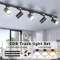 Dimmable Cob Track Lighting 220V Spot Led Rail Lighting Set 12/20/30/40W Track Light System Store Room Kitchen Lighting Fixtures 1