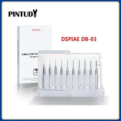 DSPIAE DB-03 Drill Bit 0.3-1.2mm Tungsten Steel Combo Set Model Tool Sliver Hand Tool Hobby Accessory 10Pcs/set