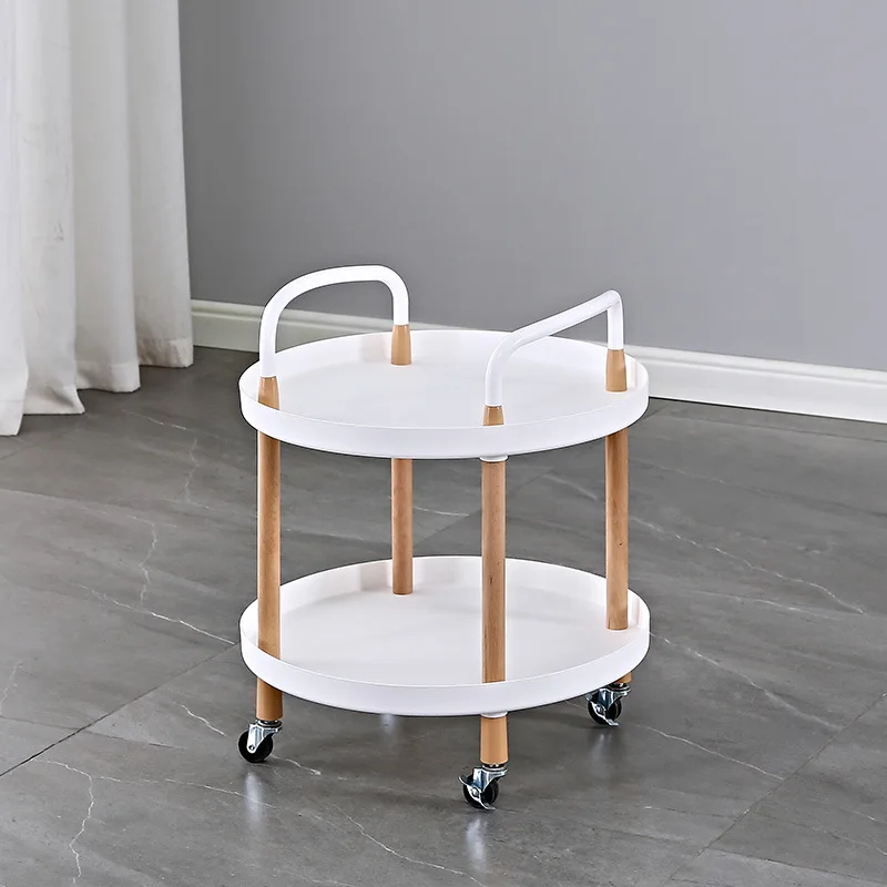 Hotel Trolley Hotel Furniture solid wood +PP coffee table hotel cart hotel room service trolley cafe table 47*47*54/82cm