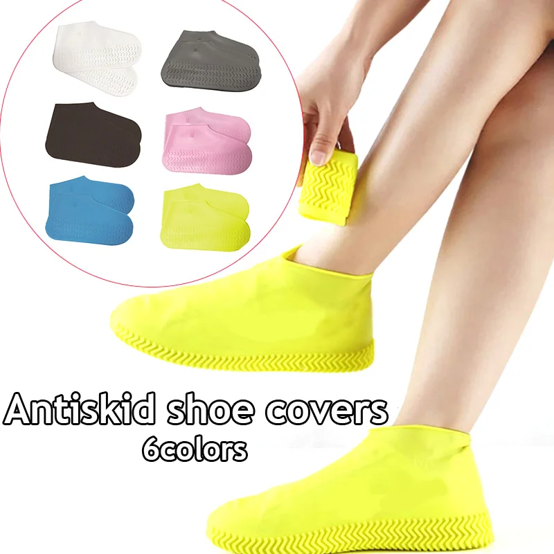 New Silicone Rain Shoe Covers Boot Covers For Rainy Day Waterproof Non