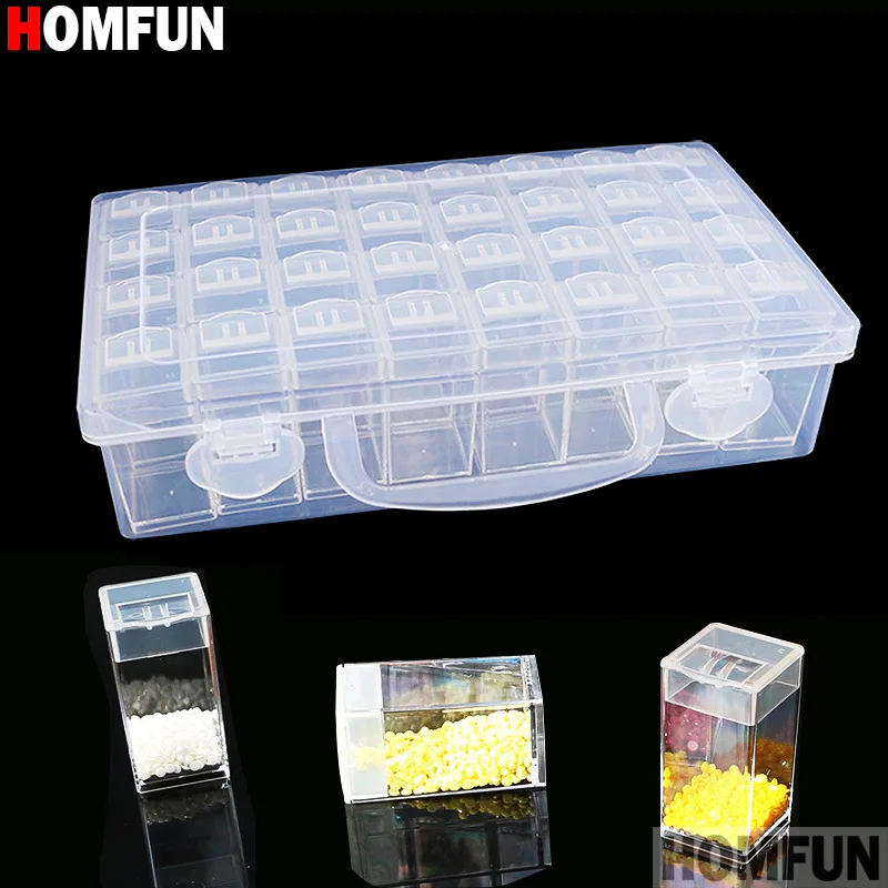 28/64Grid Grid Diamond Painting Storage Convenience Box Bead Container  Organizer