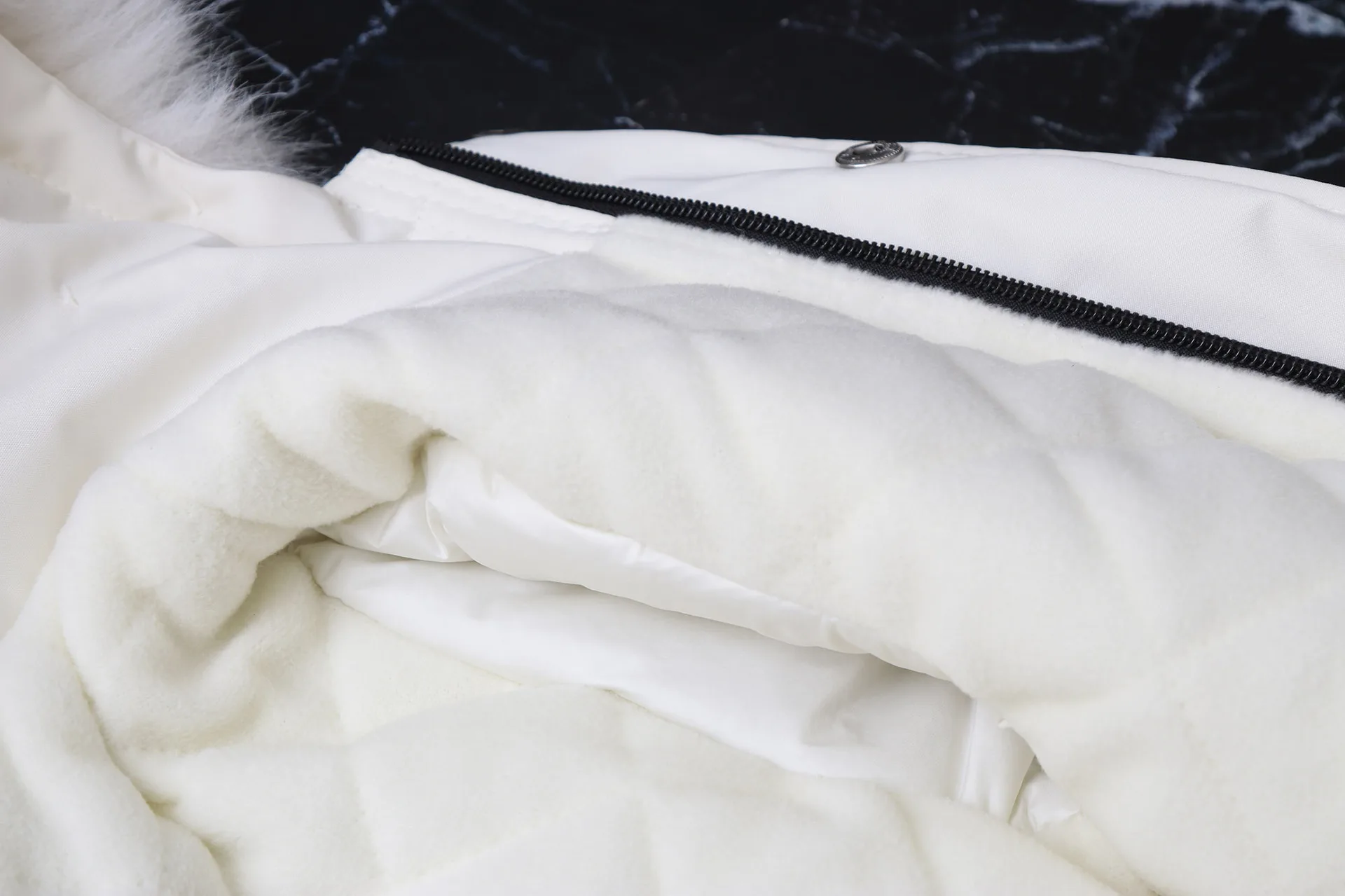 Waterproof Infant Ski Suit Fur Lining Girls Jumpsuits