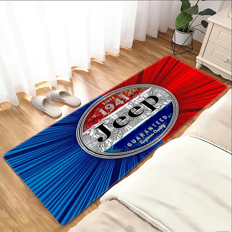 

Foot Mat J-JEEP Cool Bathroom Floor Mats Washable Non-slip Kitchen Rug Balcony Room Rugs Carpet Bath House Entrance Door Hallway
