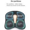 Memory Foam Seat Cushion Office Chair Cushion Car Seat Support Waist Pillow Massage Buttocks Pad Pain Relief Orthopedic Pillow 4