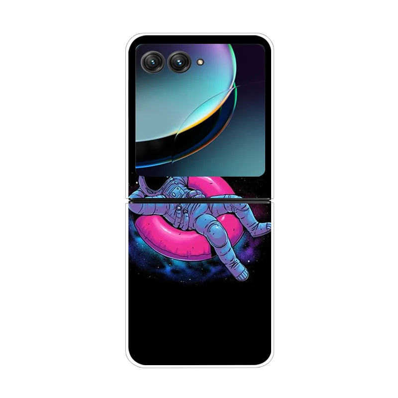 Floral Painting Clear Hard Back Phone Case
