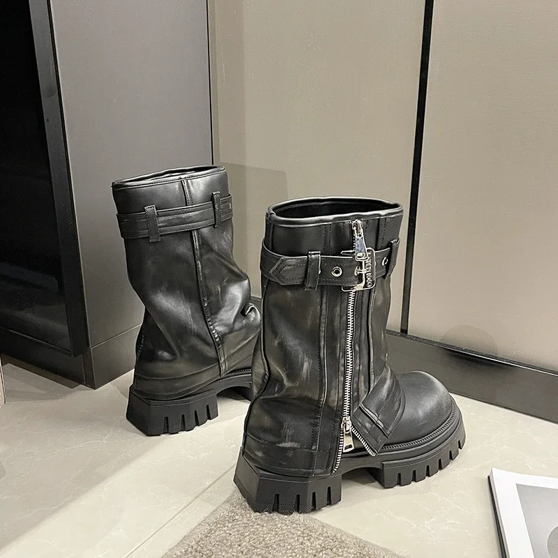 eytys blade leather Leather boots Eytys Black size 9 UK in Leather