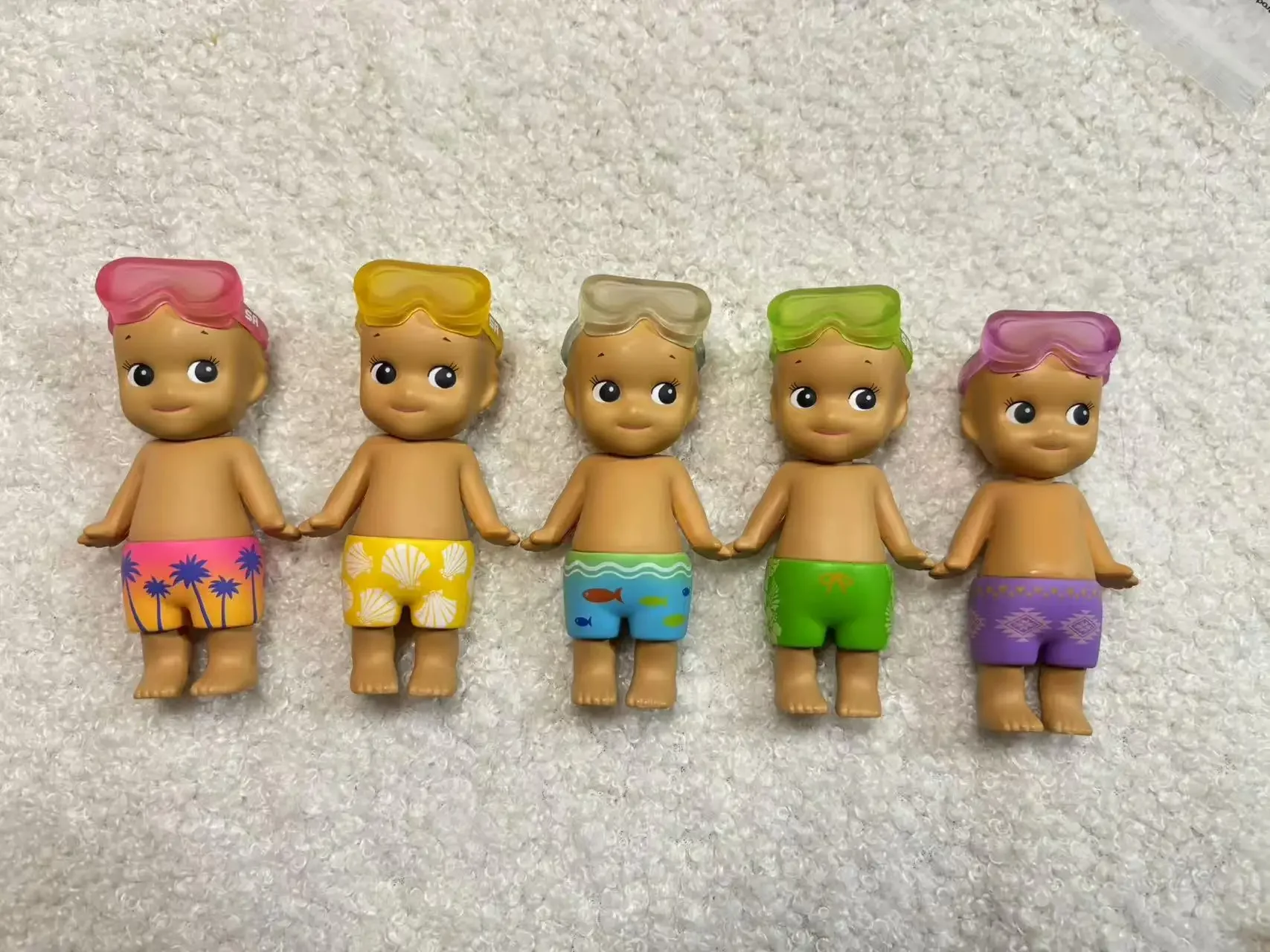 Sonny Angel Mini Figure Summer Vacation 2017 Series No bag No box Blind Box Pink Swimwear Light Yellow T-shirt SAS65313