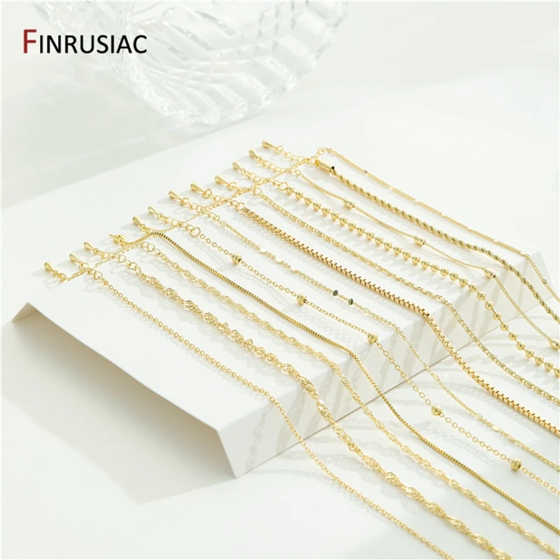 14KRealGoldPlatedNecklaceChainsForJewelryMakingHighQuality