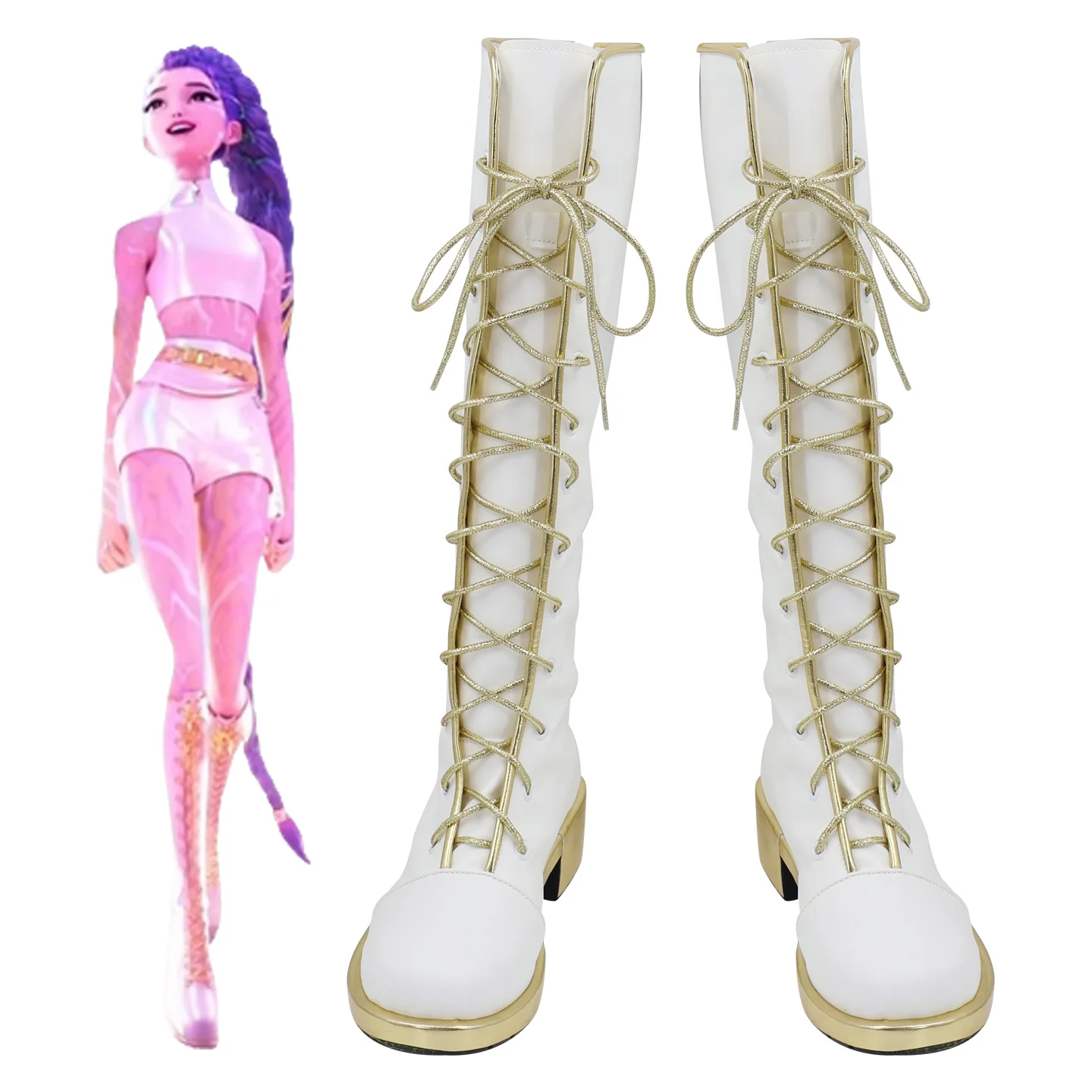 Filles Kpop chasseur de démons Cosplay Mira Zoey Rumi bottes enfants Cosplay adulte enfant scène Performance chaussures Halloween fête