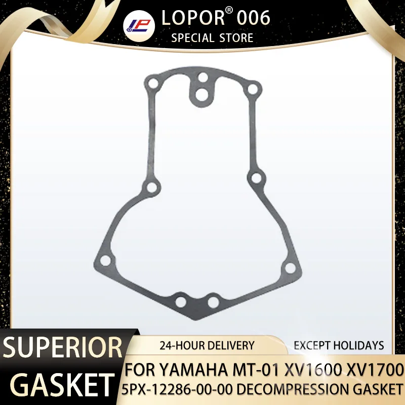 

LOPOR Motorcycle Engine CRANKCASE COVER Gasket For YAMAHA MT-01 05-09 XV1600 99-03 XV1700 02-14 5PX-12286-00-00