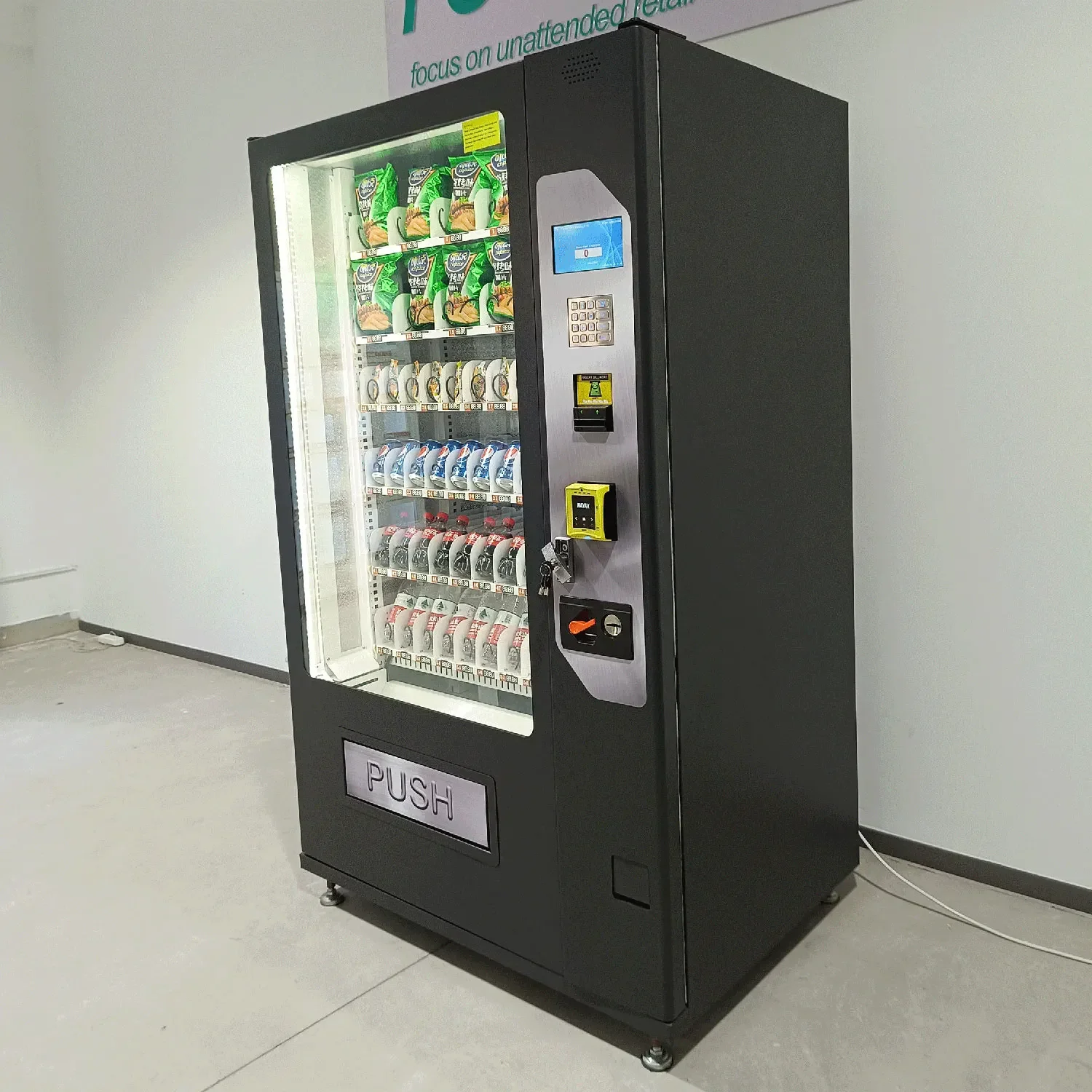 Cold Drink Vending Machine, Supports ICT Coin Dispenser Payment, Can Be Fitted with Nayax Card Reader 6