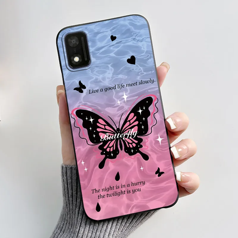 Adorable Cartoon Soft Silicone Protective Phone Case - Printed Design Cover