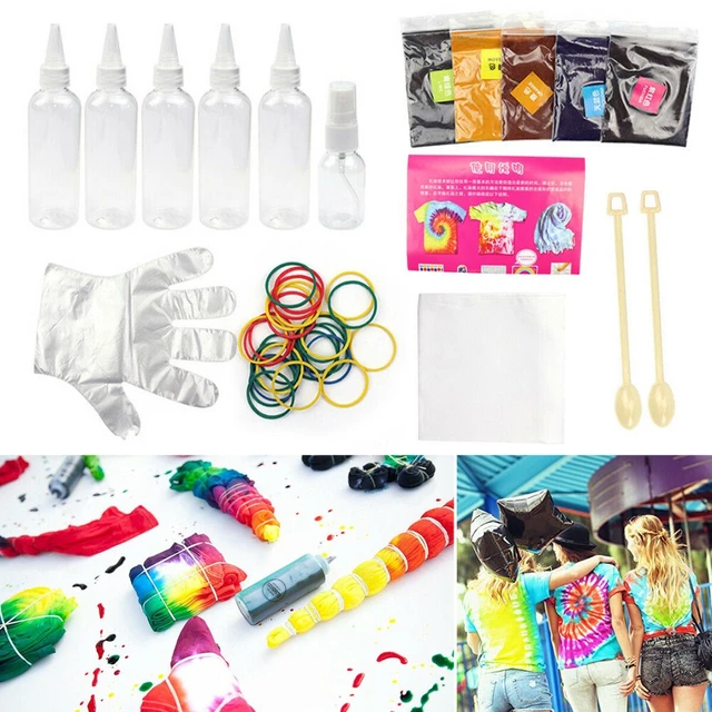 18 Colors DIY Tie-dye Suit Safe Practical Cold Water Dyes Pigments Kit For  Children