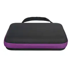 Portable Essential Oil Organizer - 63 - Slot Travel Storage Case - 63 slots (PURPLE)