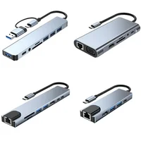 USB C HUB Type C Splitter Thunderbolt 3 Docking Station Laptop Adapter With For Macbook Air M1 iPad Pro 1