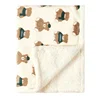 Winter Baby Blanket Baby Swaddle Wrap Flannel Lamb Fleece Warm Quilt for Newborn Bedding Soft Baby Stroller Blanket Manta Bebe 3