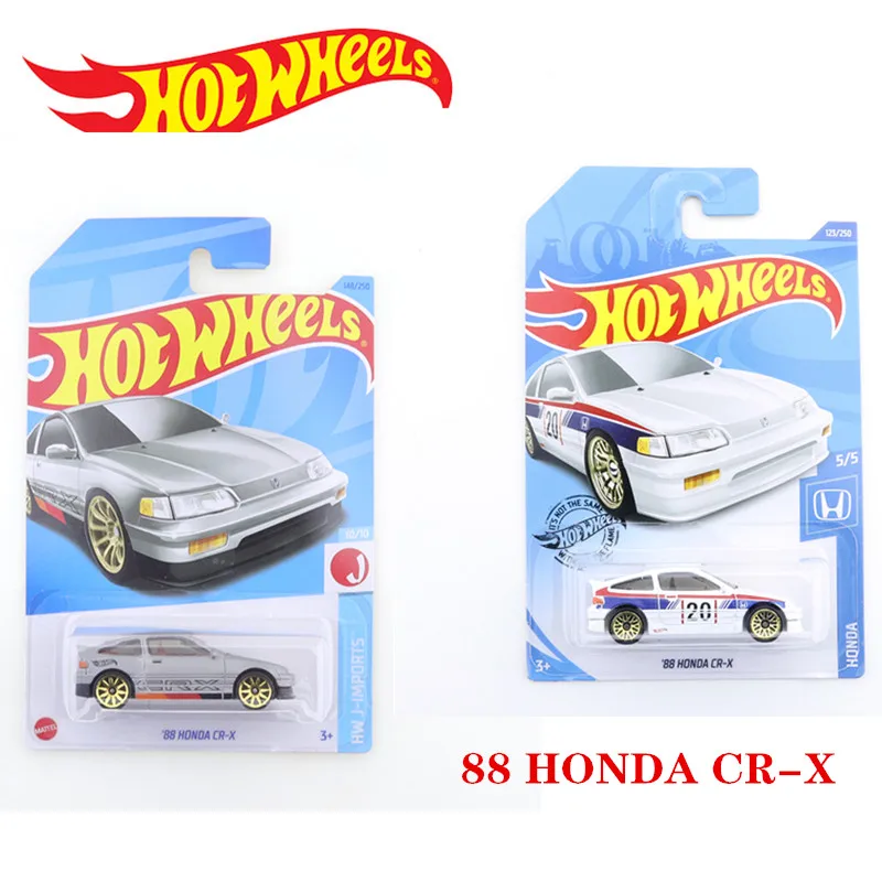 

2020-123 2023-148 88 HONDA CR-X Original Hot Wheels Mini Alloy Coupe 1/64 Metal Diecast Model Car Kids Toys Gift