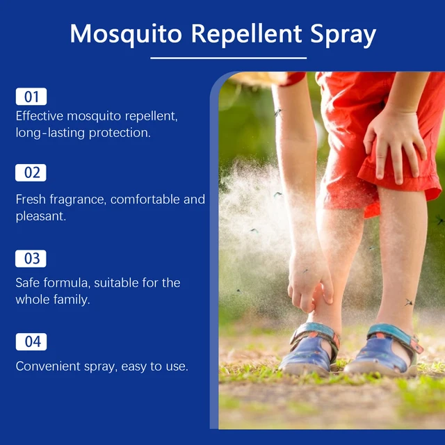 Spray Repelente de Mosquitos Vegetal | Alivio Fresco Portátil
