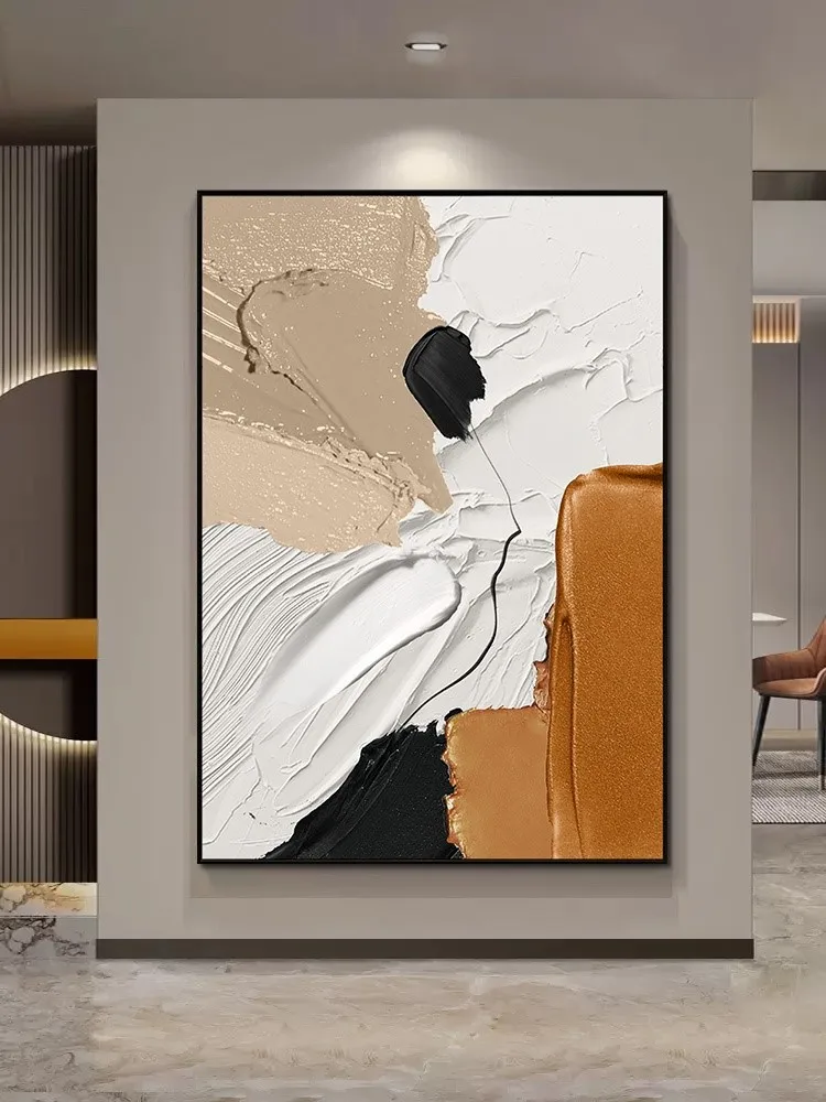 

Handmade Painting Modern Minimalist Sofa Background Wall Decorative Atmospheric Corridor Abstract