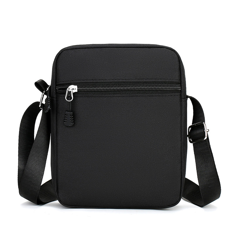 Simple Casual Mini Crossbody Bag Men Nylon Small Shoulder Bag For Men Oxford Black Messenger Side Sling Bag Husband Chest Bag