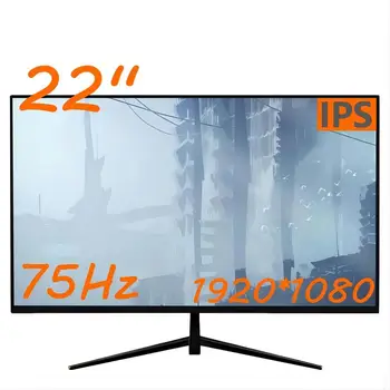 CHUBAN 22 inch computer monitor, office game IPS display, straight face 1080P 75Hz HDMI compatible VGA power supplyDC 1920*1080 1