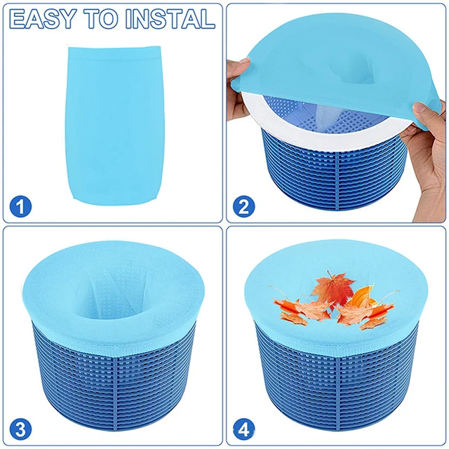 Medence Skimmer Zokni Háztartás Tökéletes Megtakarítók Nylon Háló Kialakítás Szűrők Kosarak Skimmerek Úszómedence Tiszta Ellátás - Image 4