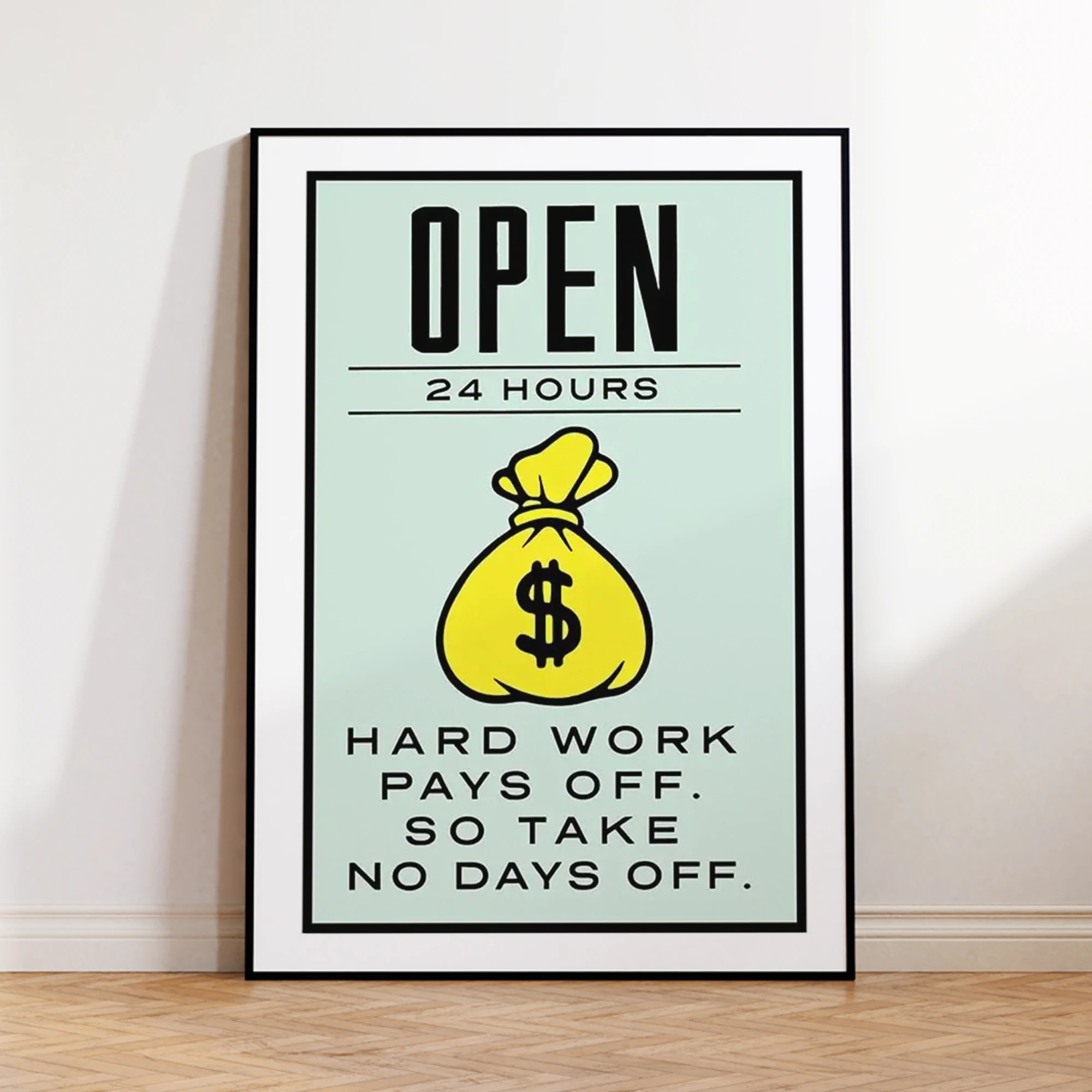 Modern Motivational Wall Art Canvas Print for Office and Living Room Decor