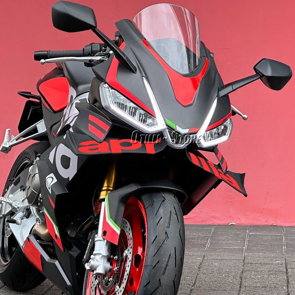 Motorfiets 5 Kleuren Winglet Aerodynamische Vleugel Set Spoiler Accessoires Voor Aprilia Rs660 Rs 660 Rs660