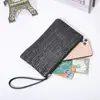 Fashion Ladies Weaving Bag Wristlet Clutch Women Daily Money Phone Clutch Solid Straw Woven Coin Purse Beach Wallet Card Holder 4