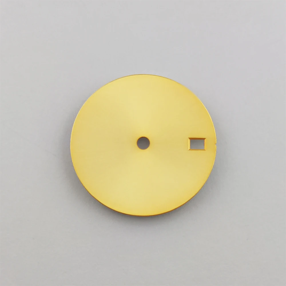 Solid Color Watch Dial with Single Calendar Window, Customizable 28.5mm Dial