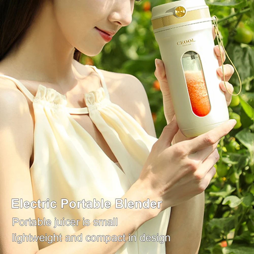 350ML Electric Portable Blender Juicer Fruit Mixers 3.7V/7.4V USB Charging Smoothie Juicer Cup Squeezer Juice Maker Detachable 3