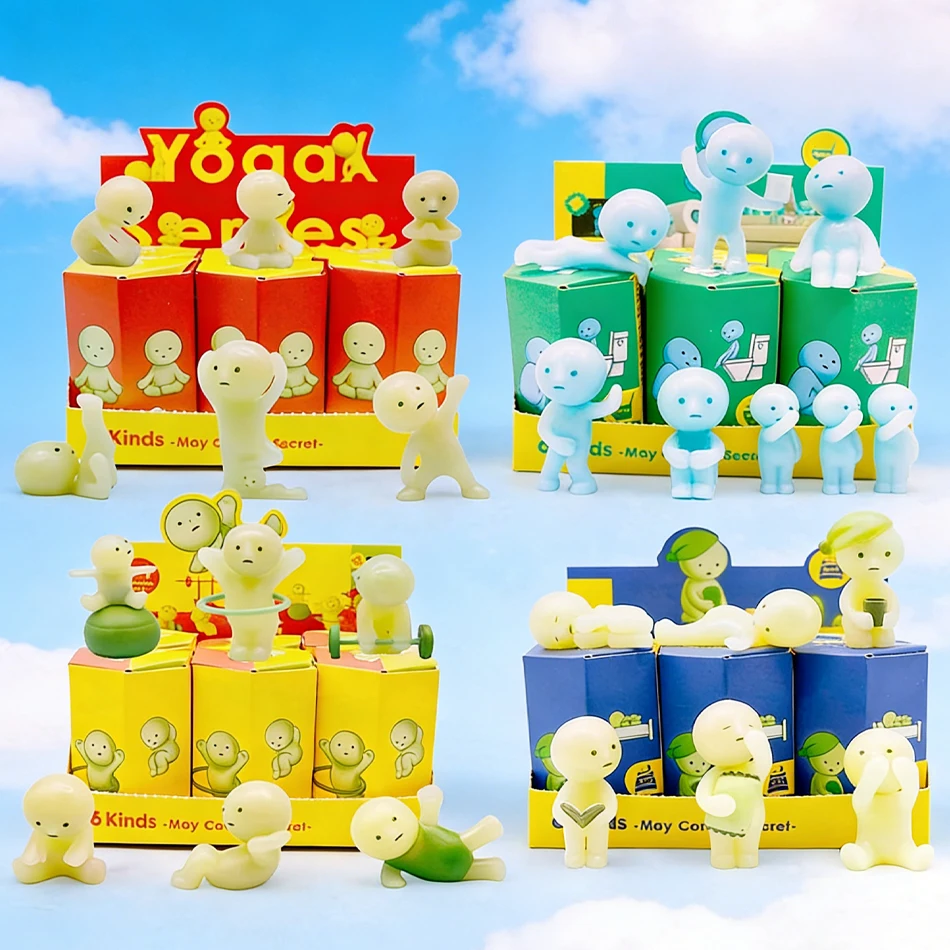 Mini-Figur Niedliche Nachtleuchtende Puppe Cartoon-Spielzeug Desktop-Ornament Überraschungsgeschenke