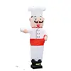 Customized 2.5mH Inflatable Chef Air Dancer For Restaurant Decoration / Waving-Hand Cook Sky Dancer Balloons - BG-D0100 4