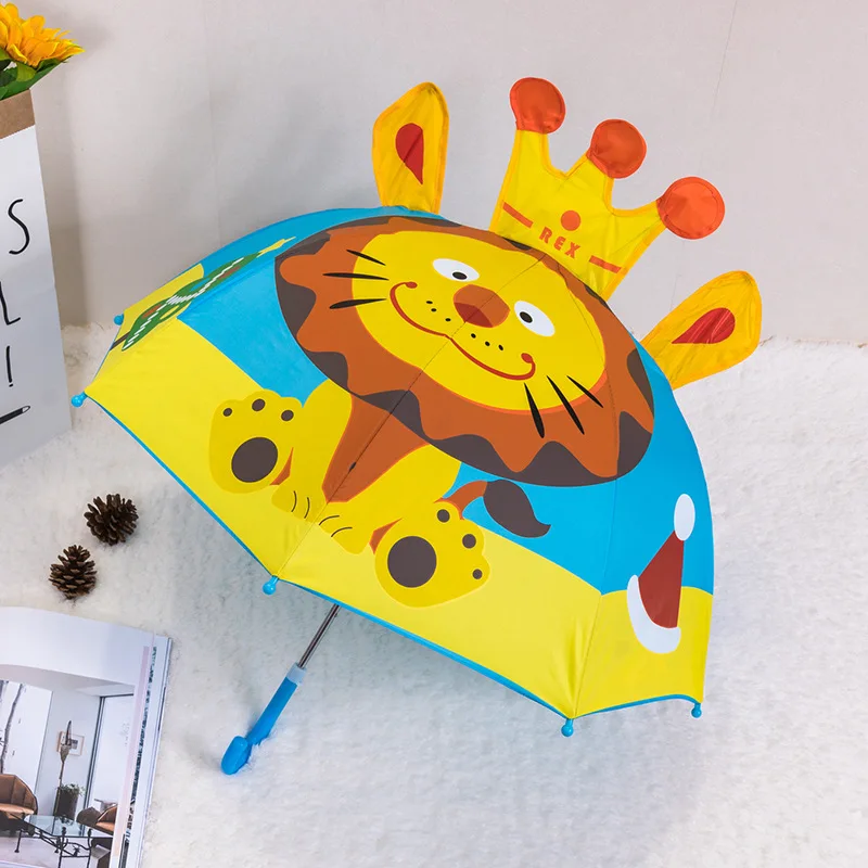 Children's Umbrella kids umbrella Cartoon Cute Princess Umbrella 3D Stereoscopic Boys and Girls Baby Design