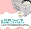 Automatic Ice Cream Maker Machine, No Pre-freezing Necessary with Built-in Compressor, Stainless Steel Gelato & Yogurt M 2